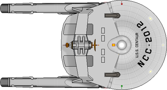 And The U - Star Trek Ship Top Down (547x296), Png Download