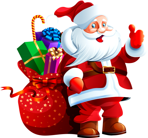 Download Png Balloon Image - Santa Claus Png (500x468), Png Download