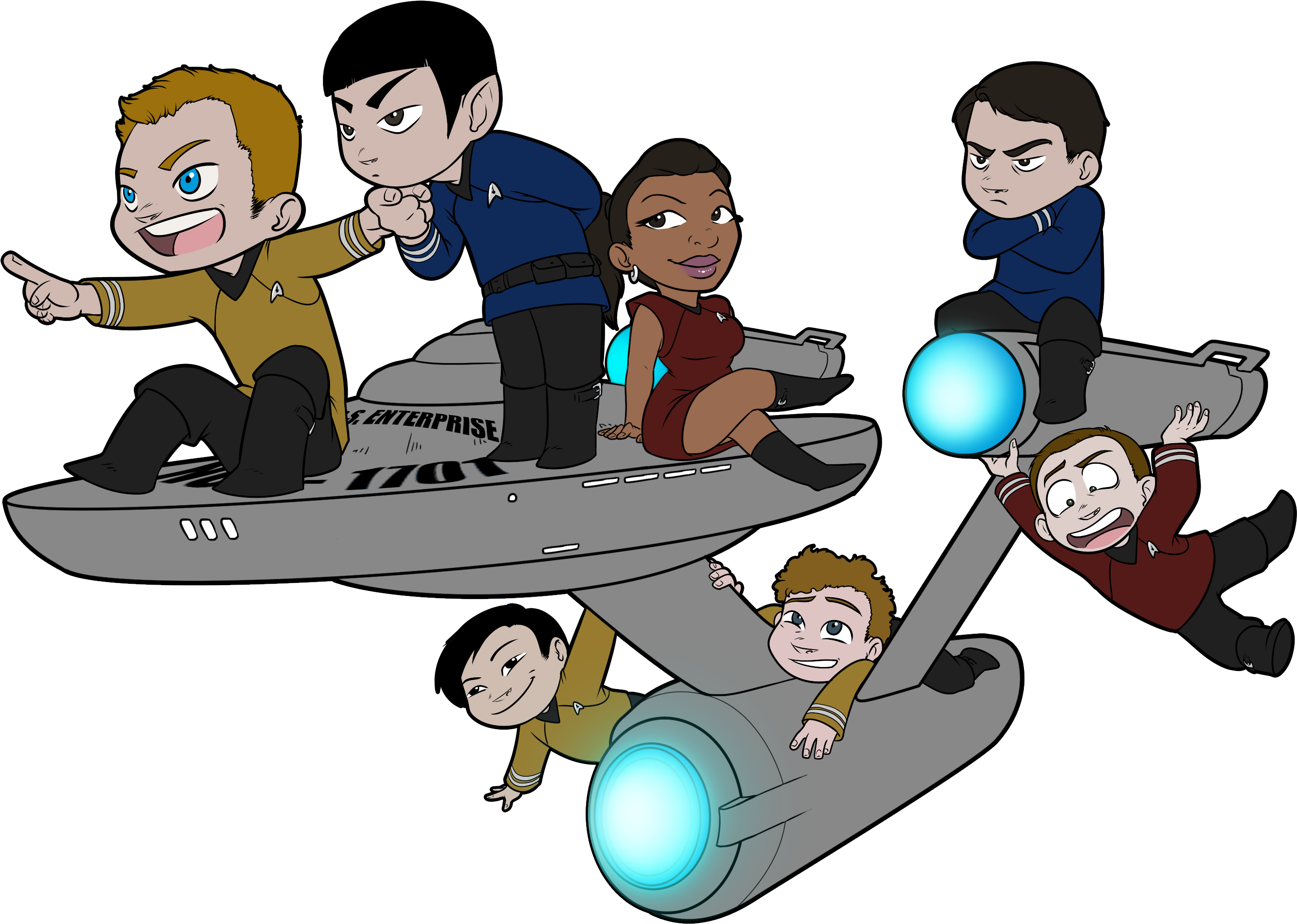 28 Collection Of Star Trek Clipart - Star Trek Clip Art (3507x2480), Png Download