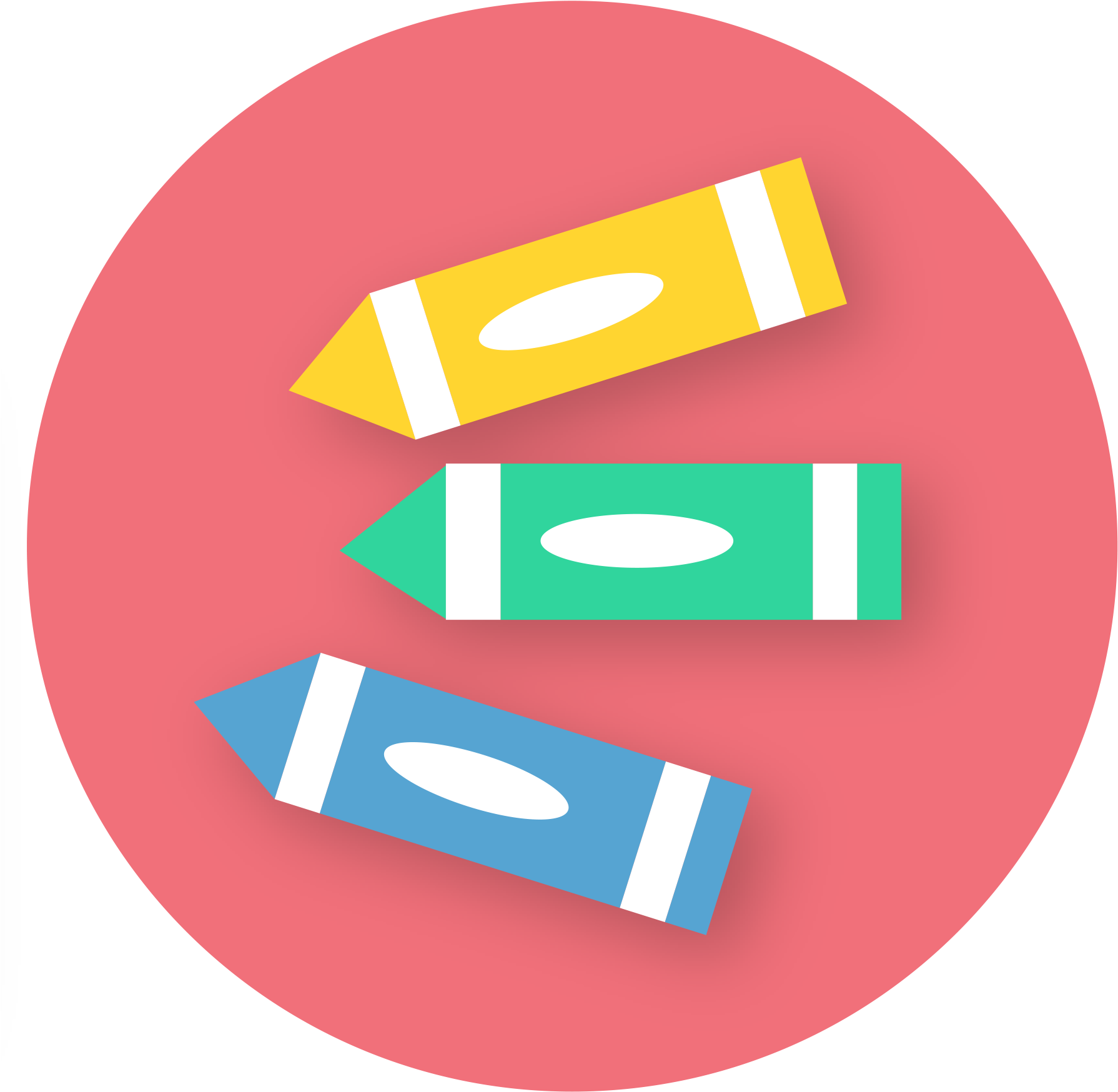 Los Angeles Clipart Crayon - Crayons Icon Png (1828x1807), Png Download