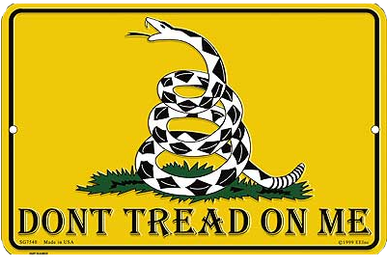 Don't Tread On Me - Gadsden Tea Party Metal Sign (386x386), Png Download