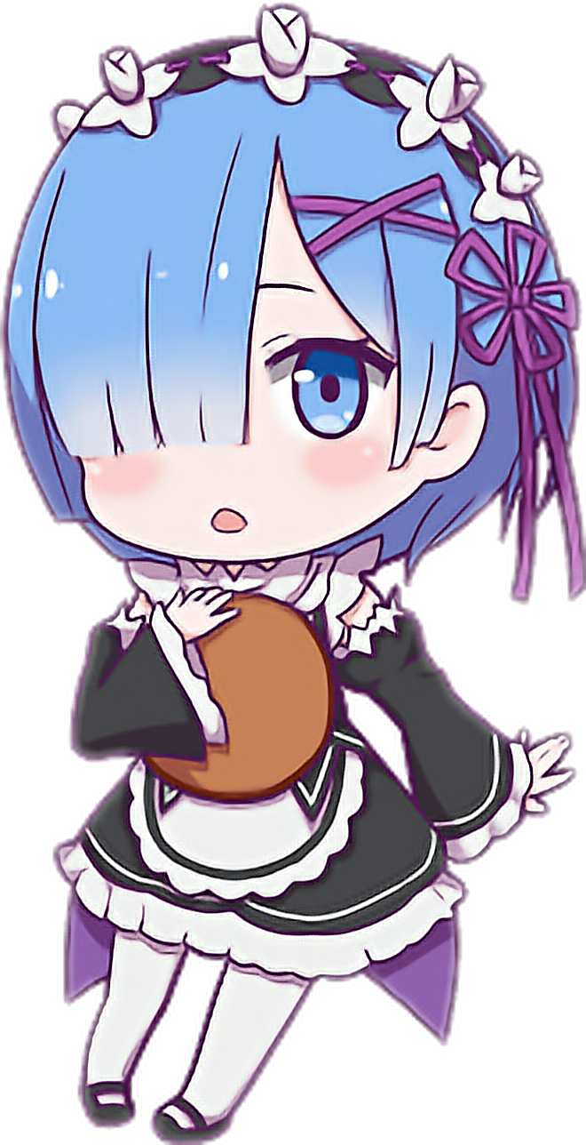 Report Abuse - Rem Re Zero Chibi (660x1288), Png Download
