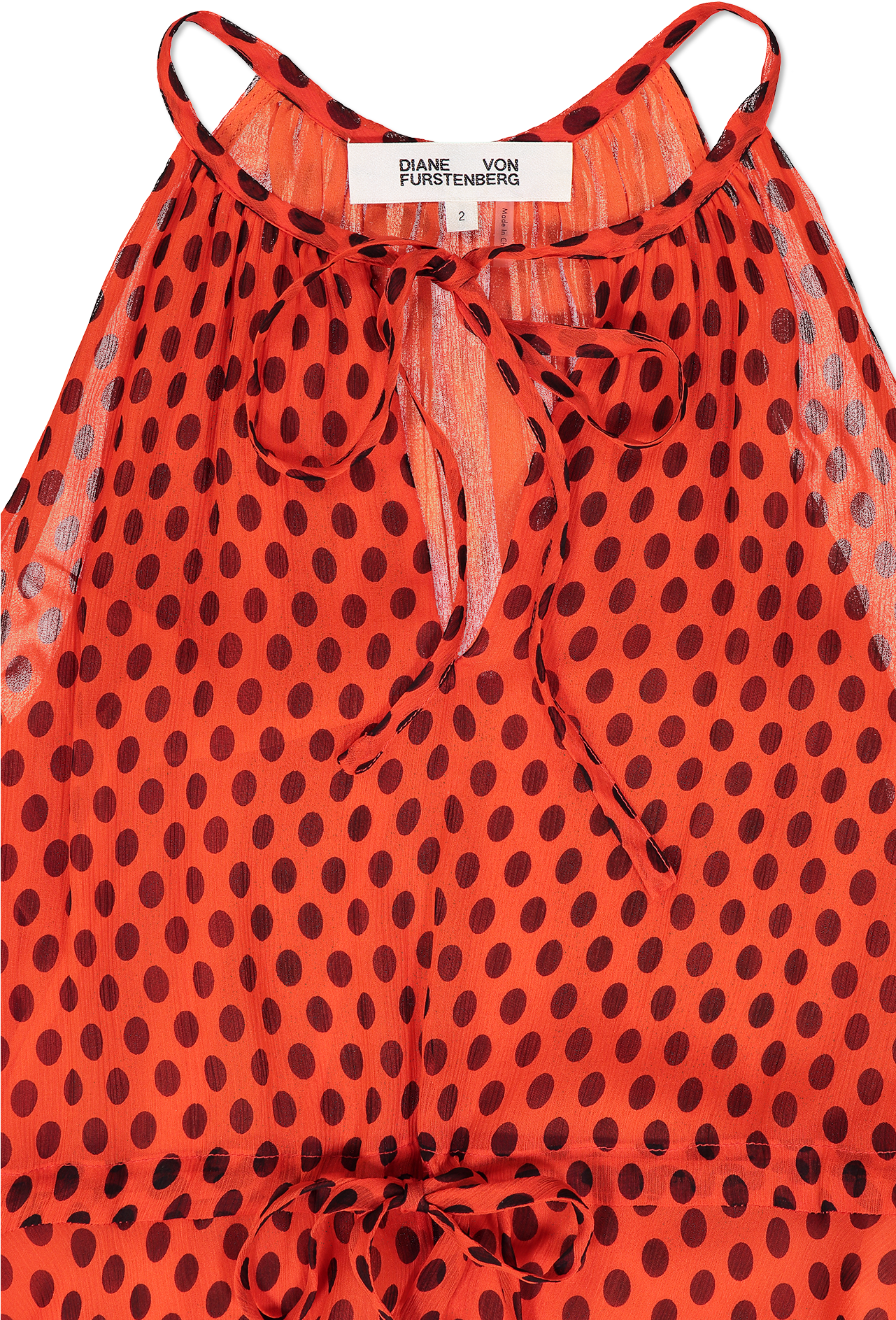 Key Hole Maxi Dress Dot Vermillion - Scarf (1280x1920), Png Download