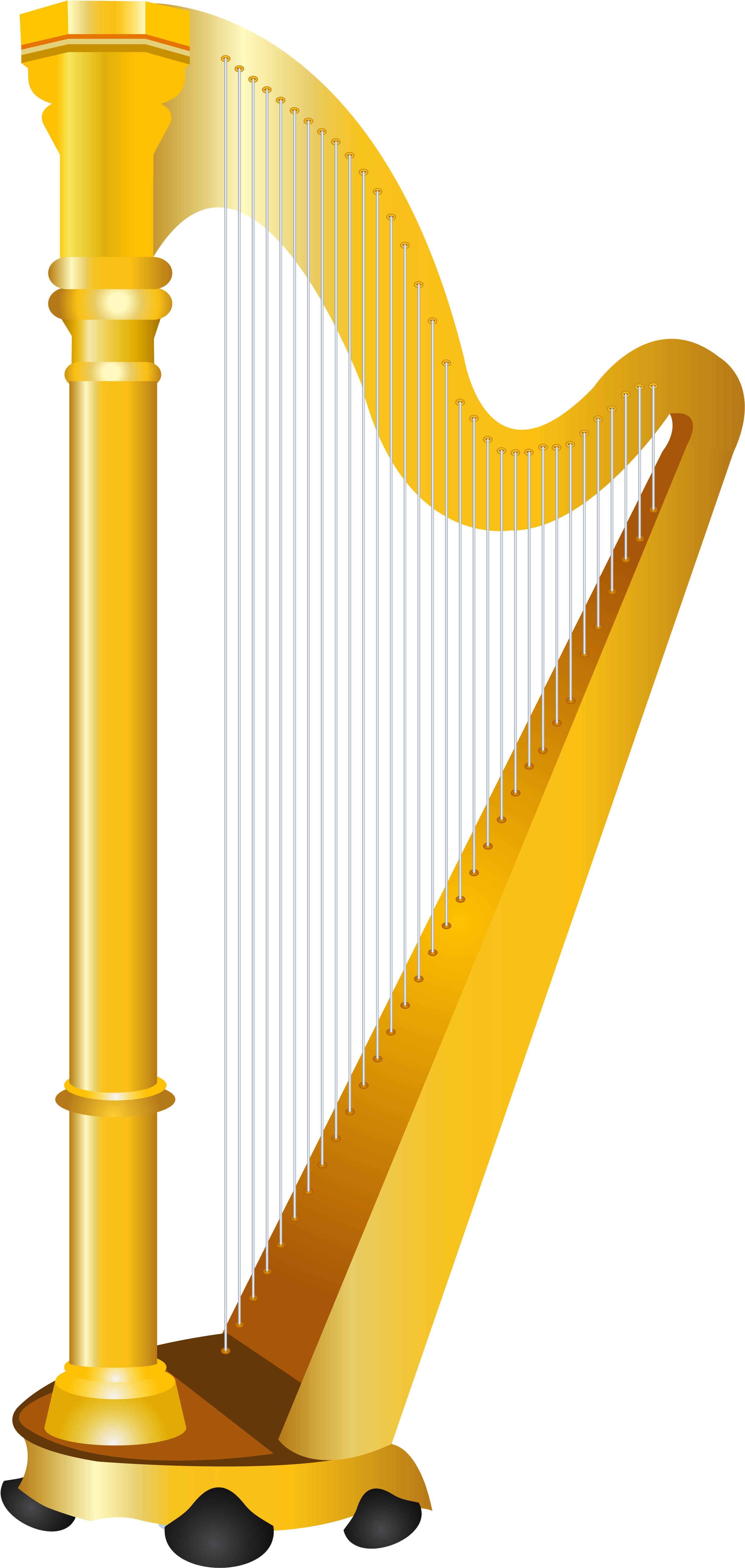 Harp Cliparts - Harp Clipart (3048x5414), Png Download