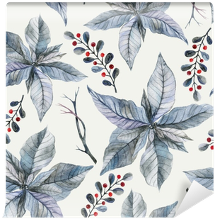 Watercolor Seamless Pattern With Hand Painted Silver - Seien Sie Froher Moderner Feiertag Karte (400x400), Png Download