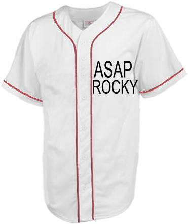 Asap Rocky Rocky Asap Rocky - Benny Rodriguez Baseball Shirt (400x450), Png Download