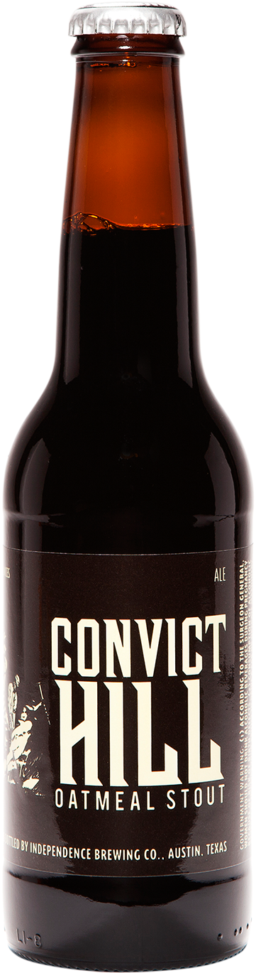 Convict Hill Stout - Convict Hill Oatmeal Stout - Independence Brewing Co. (600x1398), Png Download