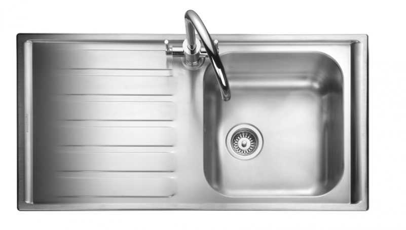 Single Bowl Kitchen Sink Amazing Throughout - Kitchen Sink Single Bowl (800x800), Png Download
