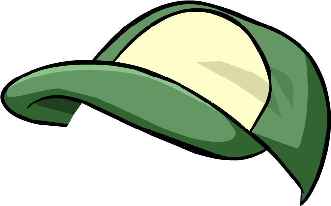 Green Baseball Cap4 Timeless Design 5c909 F3895 - Club Penguin Green Cap (730x559), Png Download