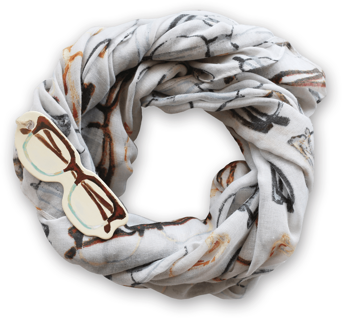 Retrospect Glasses Scarf - Scarf (1200x1200), Png Download