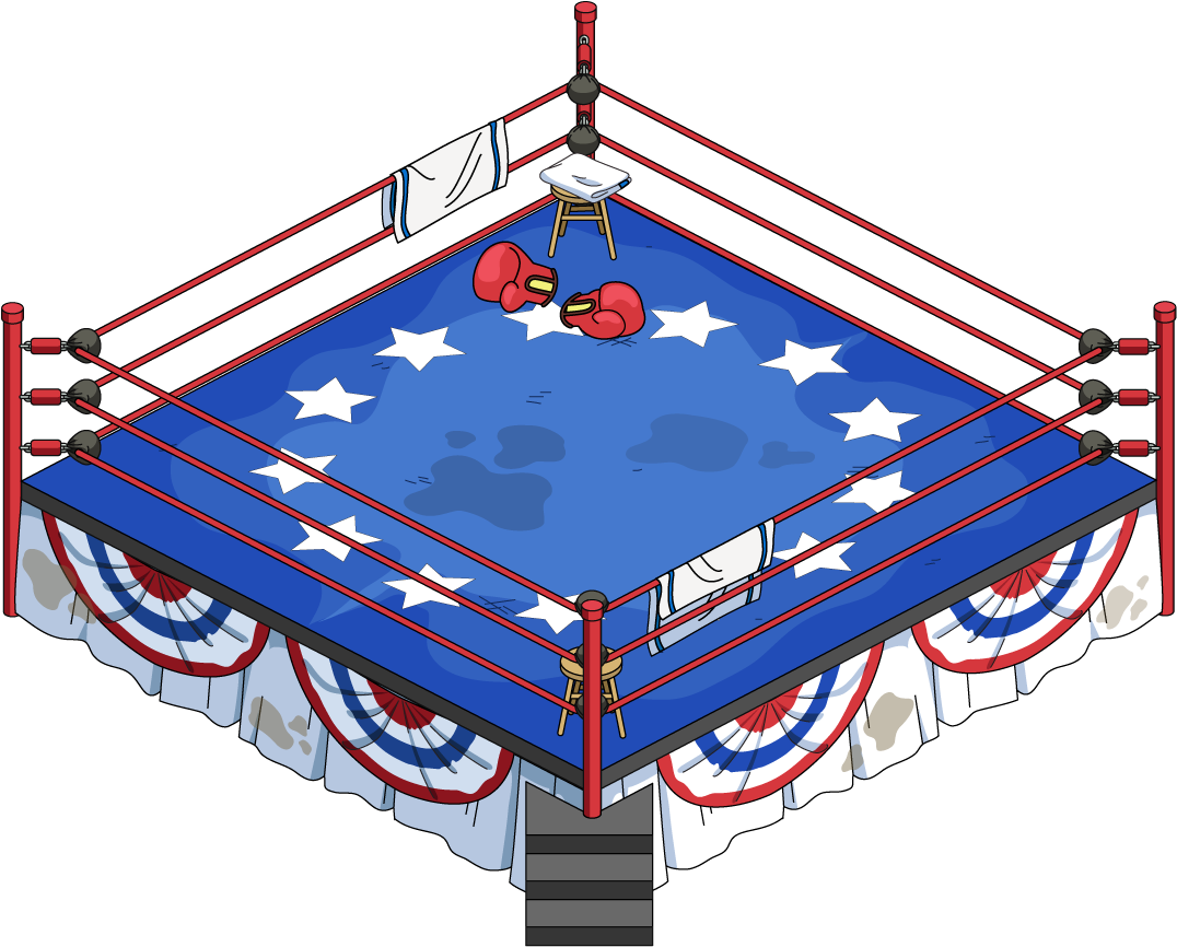 Fg Decoration Rocky Boxingring (1198x900), Png Download