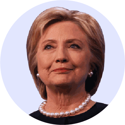 Cnn - Hillary Clinton (407x407), Png Download