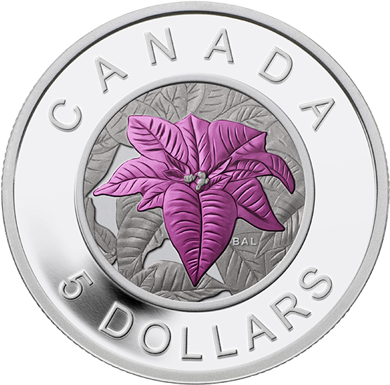 Canada 2014 Flowers - Canada Coin Flower (570x570), Png Download