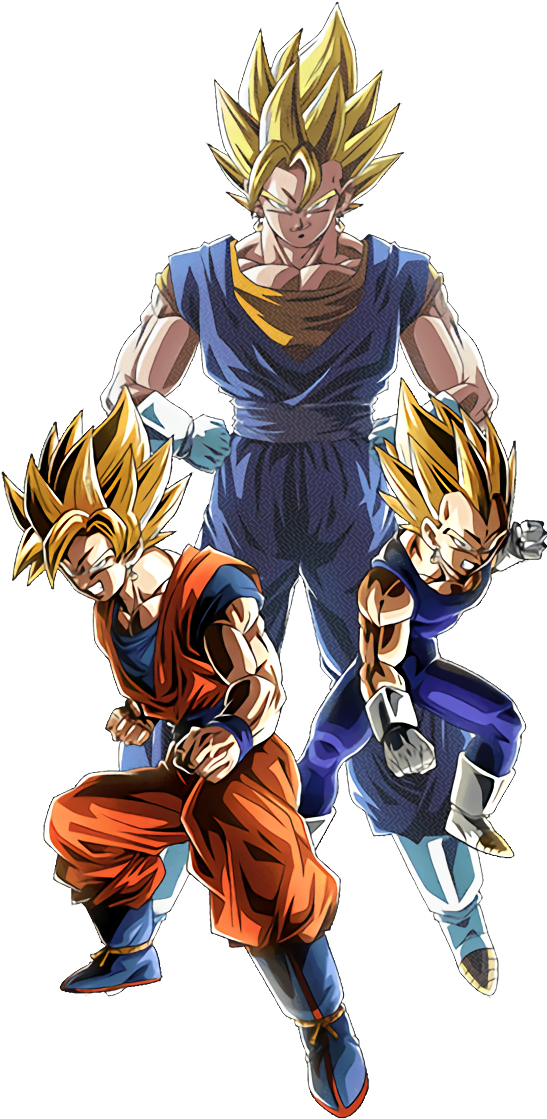 How Come Vegito Has The Same Outfit As Vegito (dbz) - Fused Super Power Super Saiyan Goku & Super Saiyan (852x1136), Png Download