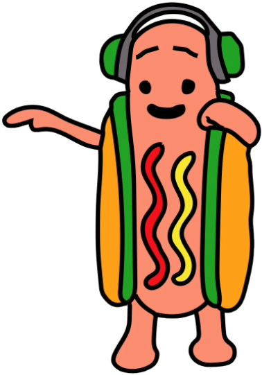 Report Abuse - Hot Dog Cartoon Snapchat (378x541), Png Download