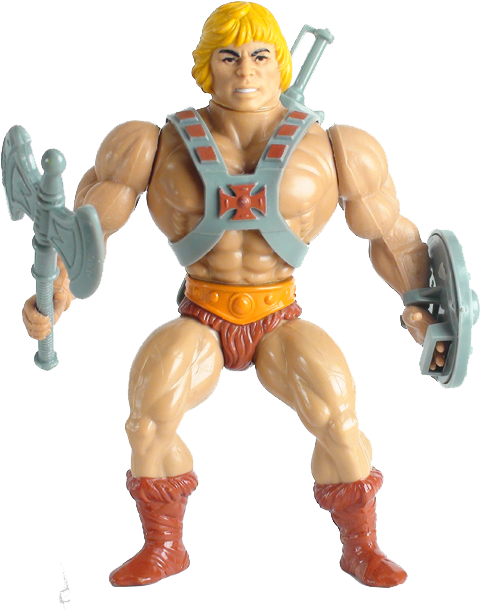He-man Original De Frente - He Man Toy 1980 (533x657), Png Download