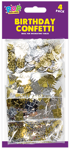 Birthday Confetti - 4 Pack - Christmas Lights (800x620), Png Download