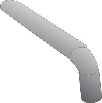 Ian Symbol Water Water Pipe 1 - Transparent Png Drain Pipe (395x400), Png Download