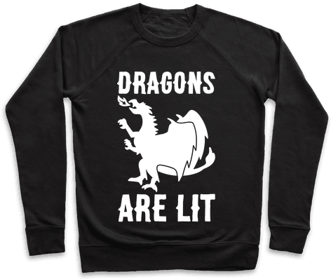 Dragons Are Lit Pullover - I M Not A Ghoul I Just Like Coffee (484x484), Png Download