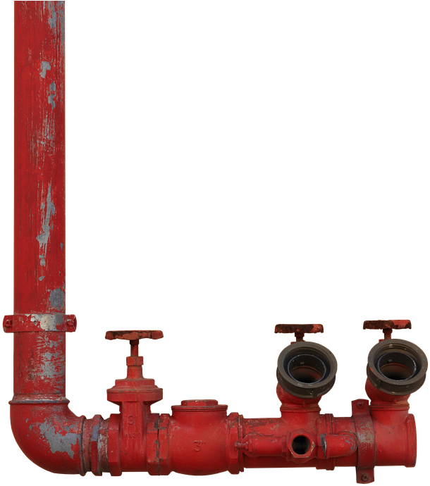Tube, Fire-extinguishing System, Fire Fighting Water - Fire Pipe Png (714x720), Png Download