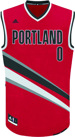 Free Damian Lillard Png - Portland Trail Blazers 4 Jersey (476x476), Png Download