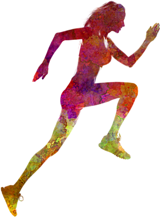 Bleed Area May Not Be Visible - Woman Runner Running Jogger Jogging Silhouette 02 (560x700), Png Download