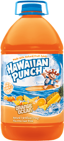 Fruit Water Splash Clipart Hawaiian - Hawaiian Punch Orange Juice (250x500), Png Download