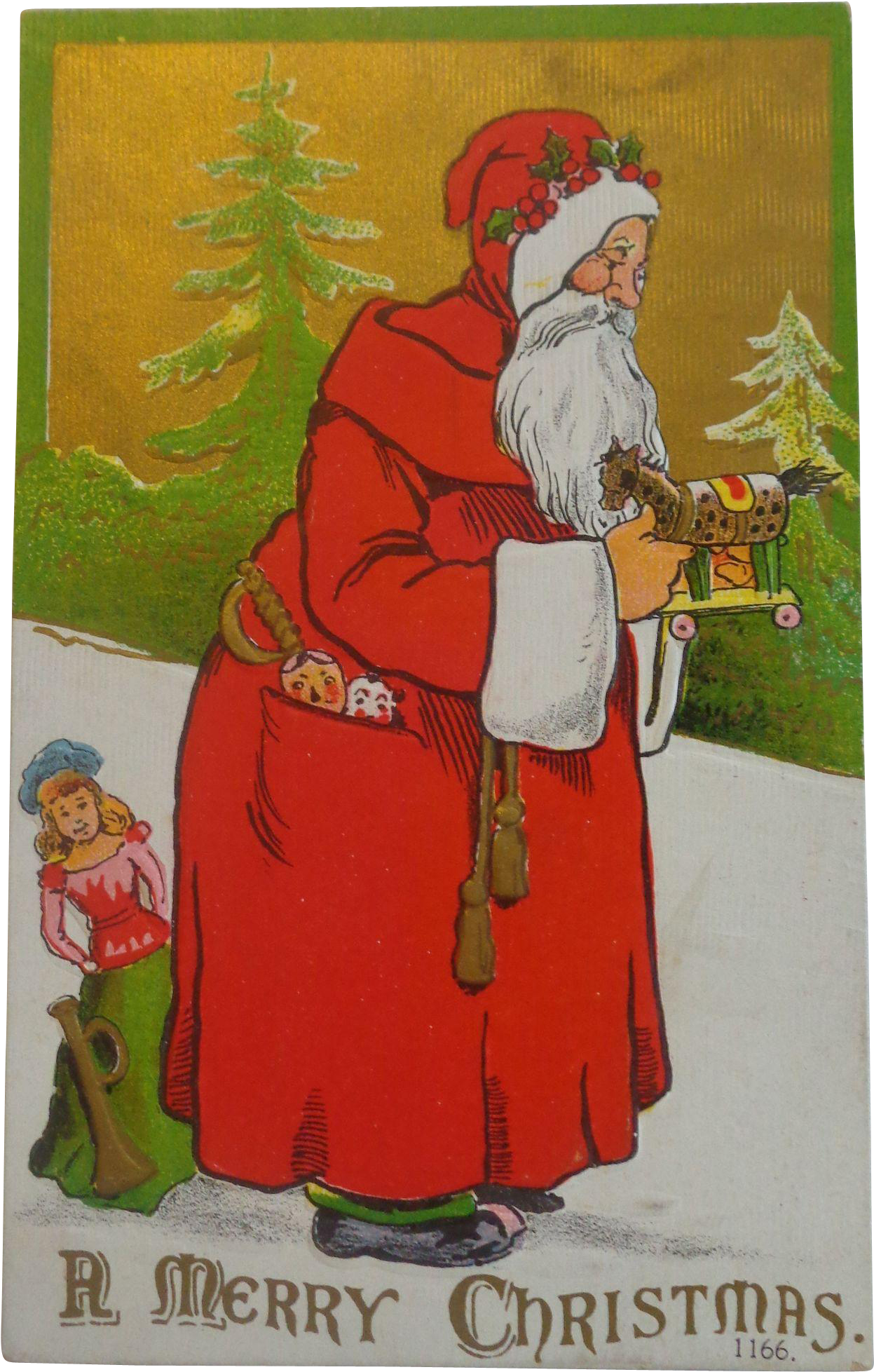 Art Print: Lantern Press' Christmas Greeting - Santa (1956x1956), Png Download