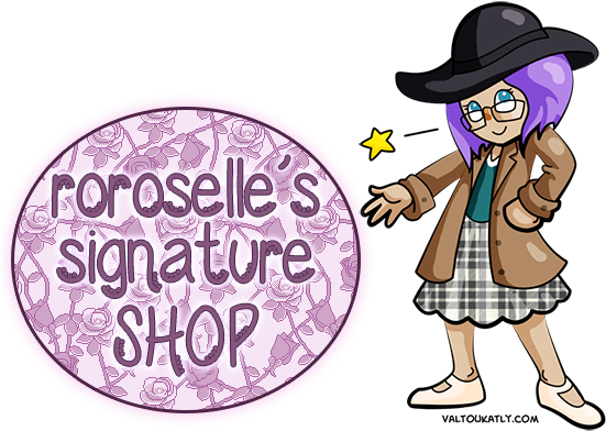Roroselle's Signature Shop [closed] - Cartoon (550x400), Png Download