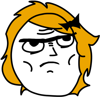 No Rage Meme - Rage Comics Transparent (400x400), Png Download