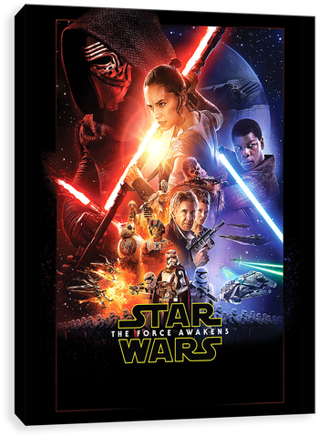 The Force Awakens - Minimal Movie Poster Design (500x500), Png Download