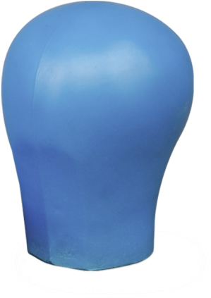 Rubber Foam Head - Head (510x600), Png Download