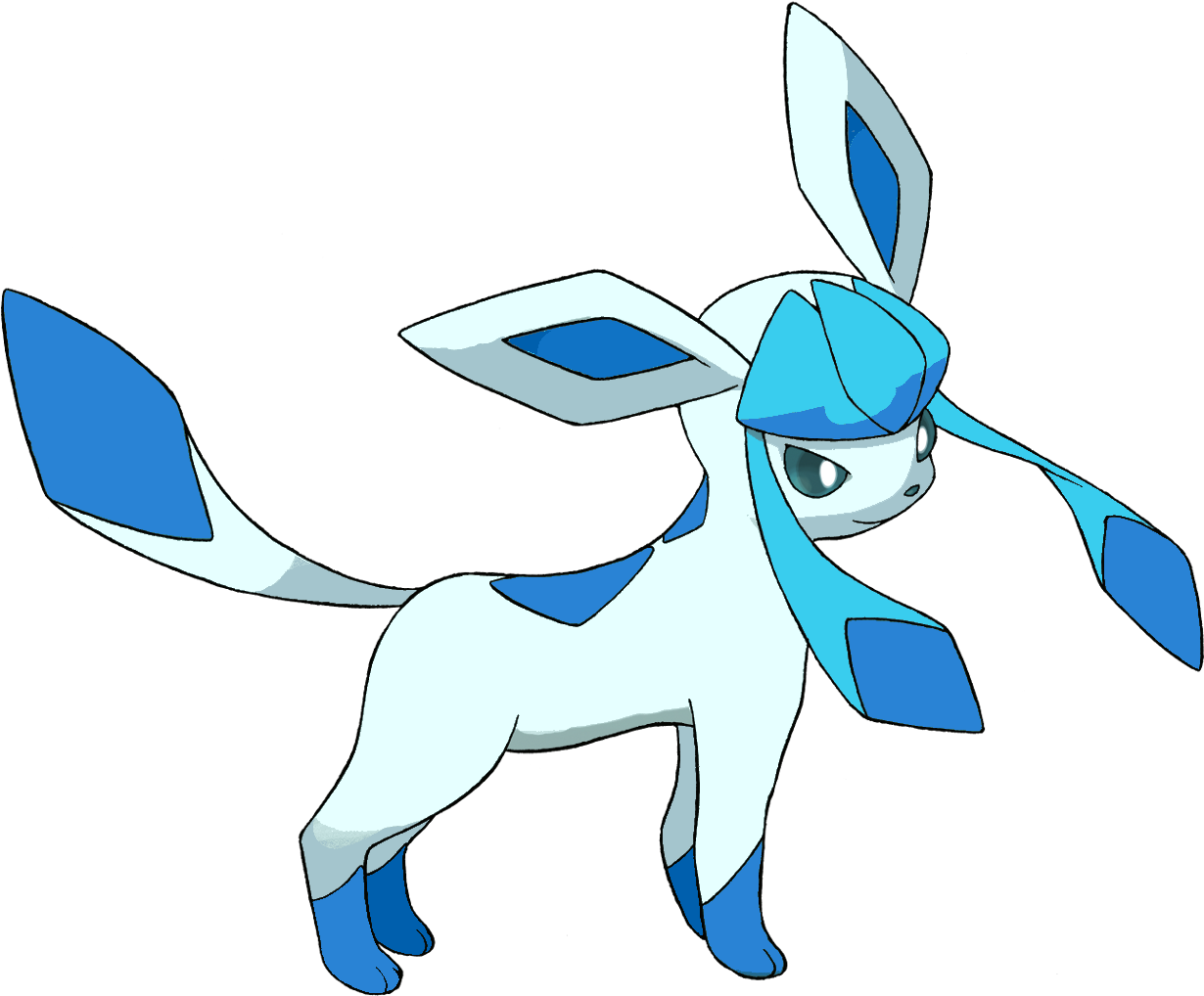 Shiny Glaceon - Pokemon Glaceon Base (1244x1024), Png Download
