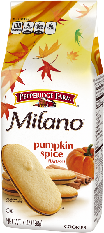 Pumpkin Spice Milano Cookies - Milano Orange Chocolate Cookies (488x931), Png Download
