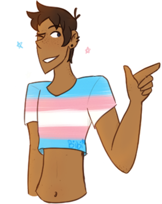 A Trans Lance To Go With His Bf - Cartoon (540x748), Png Download
