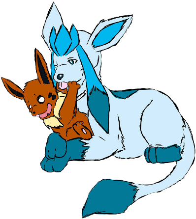 Name Jewel - Glaceon Mother (400x533), Png Download