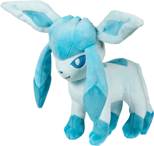 Pokemon Center Pokemon Glaceon 7.5-inch Plush [standard (600x600), Png Download