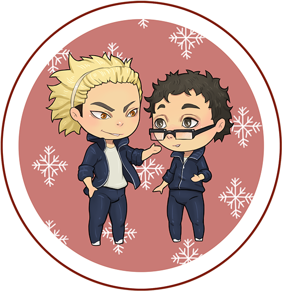 #ukai #keishin #takeda #ittetsu #haikyuu #chibi #anime - Wipro (584x600), Png Download
