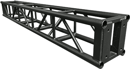 Black 12 Inch Box Truss - Silver (430x430), Png Download