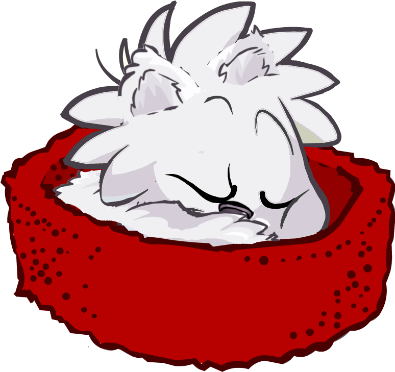 Arctic Fox Puffle Sleep - Portable Network Graphics (773x738), Png Download