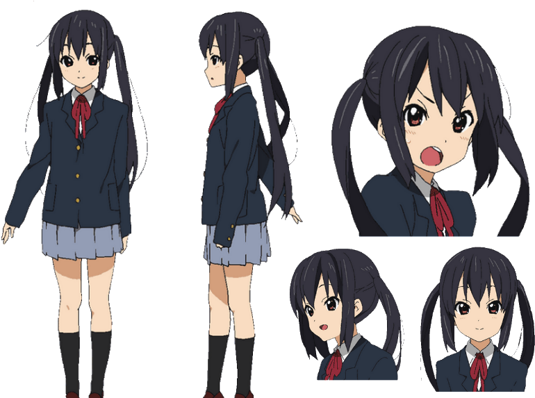 Azusa - K On Concept Art (800x572), Png Download