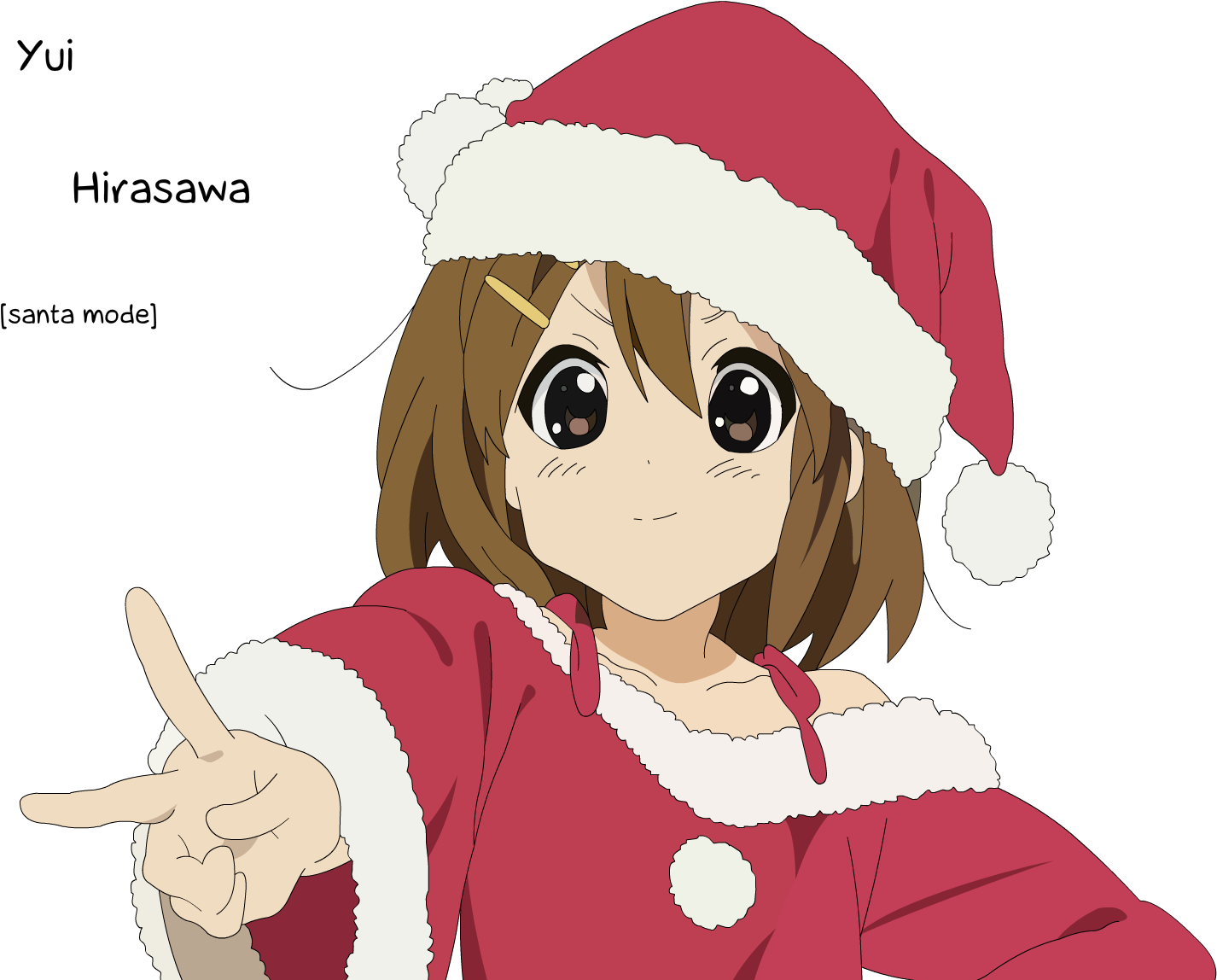 Download Png - K On Yui Christmas (1600x1200), Png Download