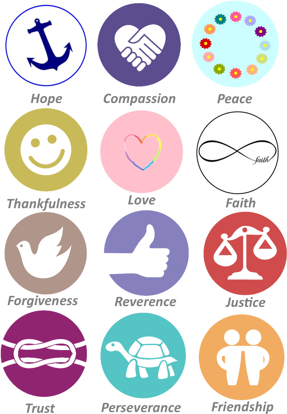 Building Better Futures Together Through - Values In Life Symbol (1157x1678), Png Download