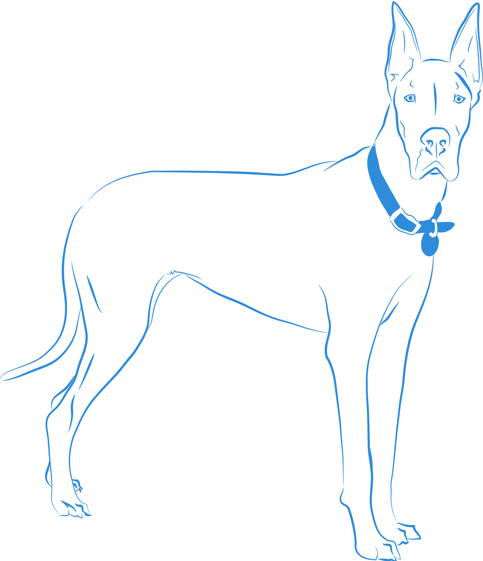 Guard Dog (1616x1874), Png Download