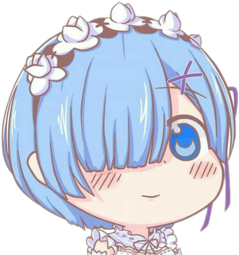 Download Rem Rezero Bluehair - Rem Re Zero Chibi - HD Transparent PNG