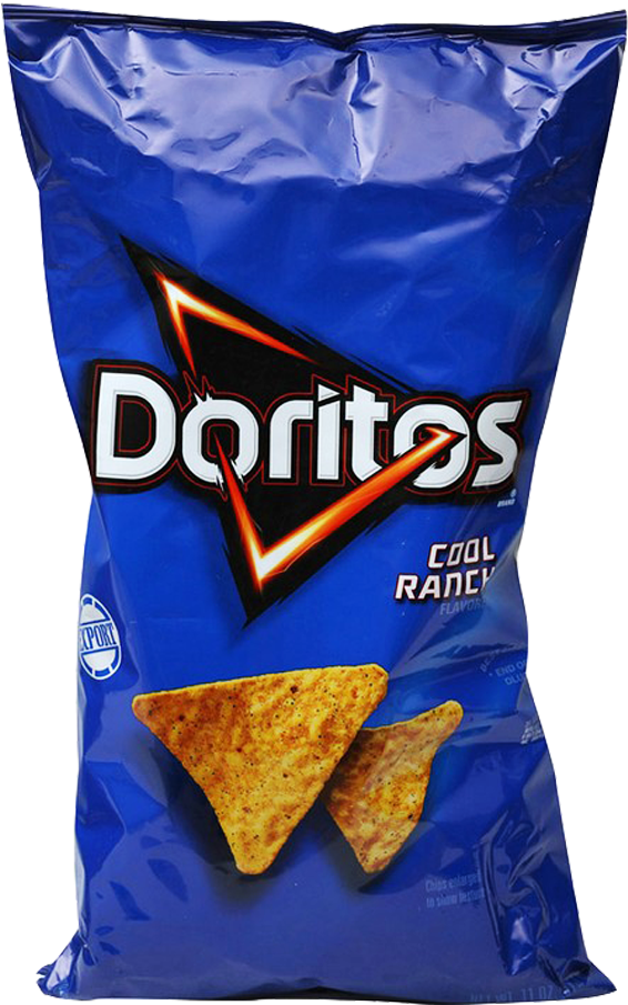 Doritos Chips Cool Ranch 311 Gm - Doritos Cooler Ranch Chips - 1 Oz. - 50 Ct. (1000x1000), Png Download