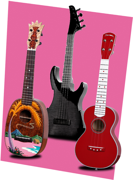 Custom Ukuleles - Custom Ukulele (572x737), Png Download