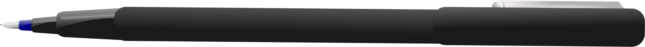 This Free Icons Png Design Of Blue Ball Point Pen (2400x645), Png Download