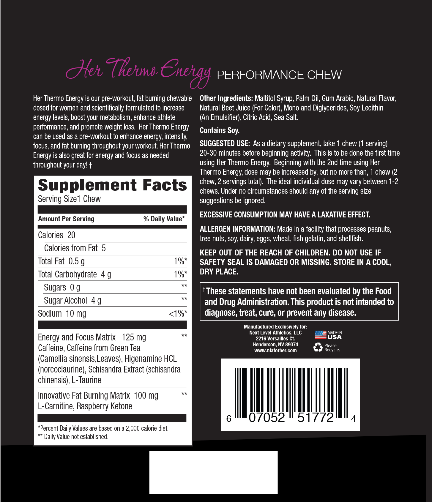 Her Appetite Control, Performance Chew, 30 Soft Chews (1937x1689), Png Download