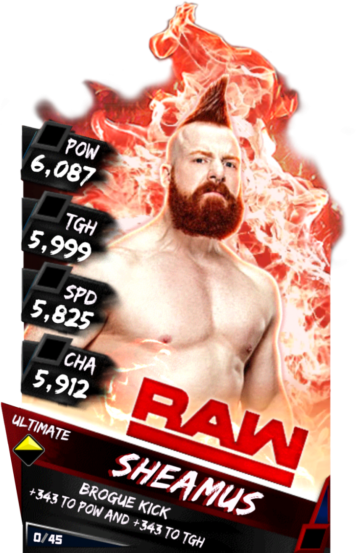 Supercard Sheamus R10 Summerslam Supercard Sheamus - Wwe Supercard Brock Lesnar Ultimate (733x1158), Png Download